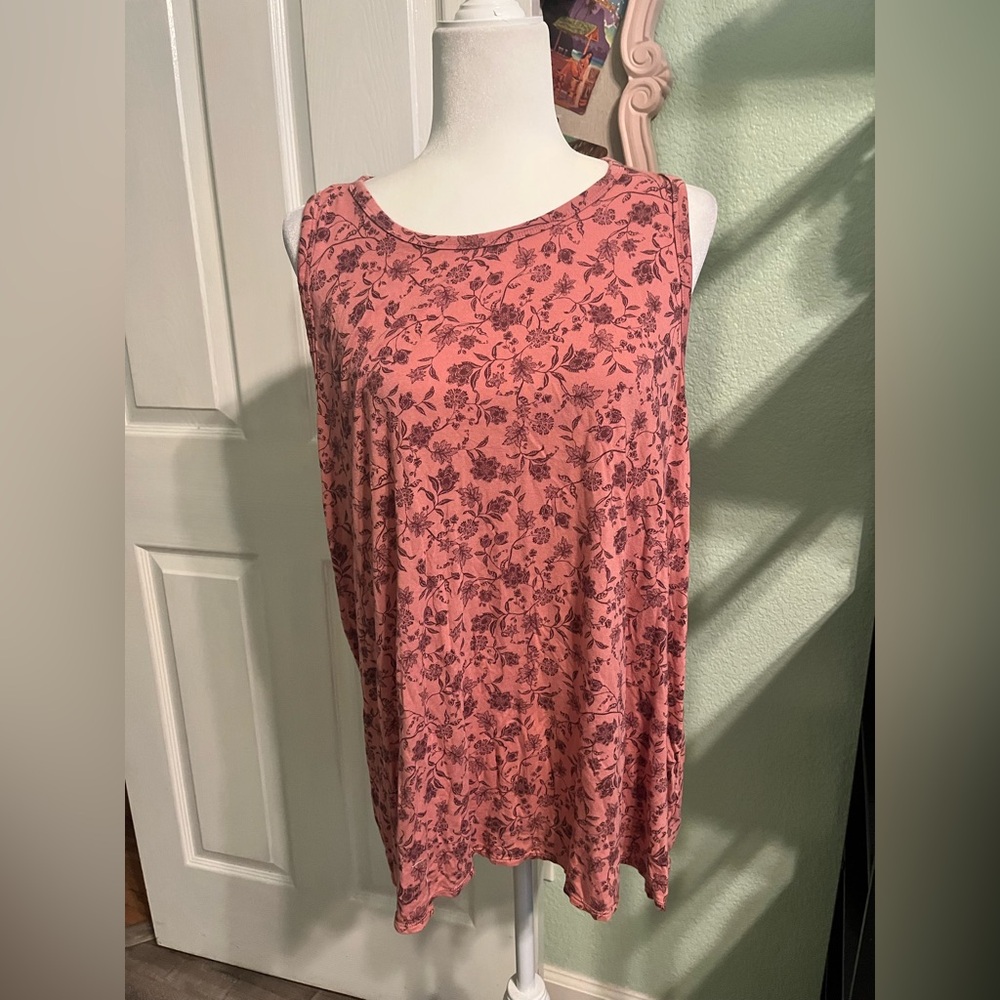 Old Navy Pink Floral Tank Top